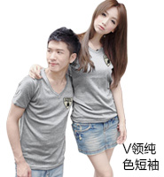 V领纯色短袖（单件销售价格）（下架）